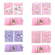 Back To Childhood In The Past Cartoon Pattern Wallet 3-Fold Model With Mirror Size 9.7 x 7 cm.