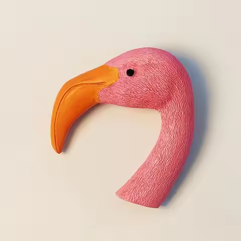 Flamingo Fridge Magnet Refrigerator Sticker Home Decor Resin Africa Kenya Lake Nakuru National Park 