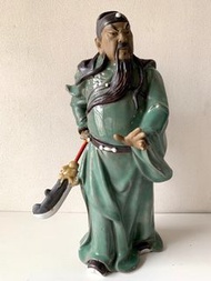關公/關帝/關聖帝君 陶瓷像 早期石灣陶瓷公仔