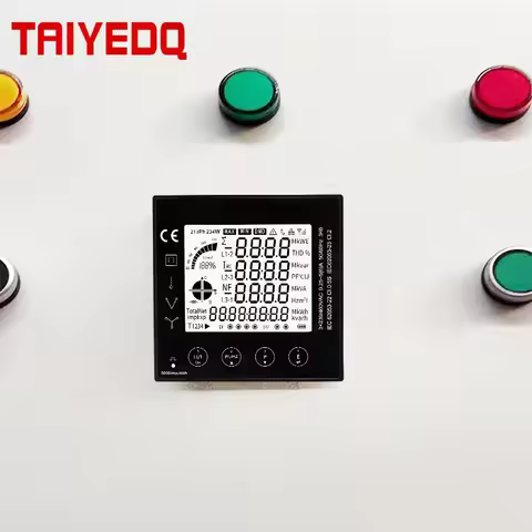72 * 72mm Three-Phase Energy Consumption Power Meter RS485 Modbus DIDO (TAC2110) Electric Energy Met