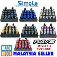 Rays Wheel Nut, Rays Tyre Nut, Rays Racing Nut, Rays Steel Nut, Nut Besi,  Tyre Nut Long, Tayar Nut 