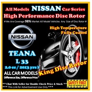NISSAN TEANA L33 2.0 Disc Rotor Drilled Slotted / Pemutar Cakera Berprestasi Tinggi