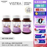 [ Set for Joint x 3 ] ฟรี ! กล่องของขวัญ VISTRA COLLAGEN TYPE II วิสทร้า คอลลาเจน ไทพ์ทู  ( 30 เม็ด 