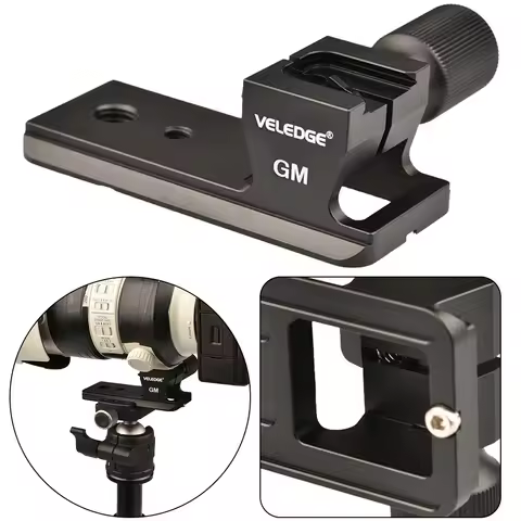 Lens Collar Replacement Foot Built-in Arca Type Quick Release Plate Lens Collar Foot for Sony FE 100
