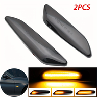 2pcs Dynamic LED Fender Light Side Marker Indicator Mirror Repeater Turn Signal Lights For BMW 1 3 5