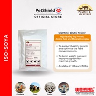 Wokwel ISO-SOYA High Quality Soy Protein, Amino Acid and Mineral Complex 100G/500G