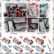 (BVWG) 140Pcs Deutsch DT Series Waterproof Wire Connector Kit DT06-2/3/4/6S DT04-2/3/4/6P Automotive