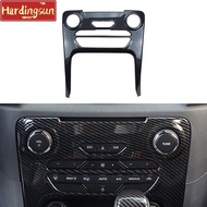 Hardingsun For Ford RANGER T6 T7 T8 EVEREST 2015-2020 1pcs Central Console Button Frame Trim Carbon Fiber Color Car Accessories Interior Decorative