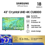 Samsung Smart TV 43 inch Crystal UHD CU8000 dengan Dynamic Crystal Color - UA43CU8000KXXD