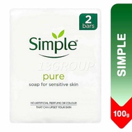 Simple Pure Soap Bar Sensitive Skin, 2s