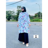 BLOUSE MUSLIMAH BLOUSE LABUH FREE SIZE 2XL 3XL 4XL