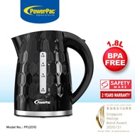 PowerPac Electric Kettle Jug, Cordless Kettle 1.8L (PPJ2010)
