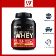 100% Whey Protein On Gold Standard Optimum nutrition 5lbs - Whey On Gold Standard Lean Muscle Buildi