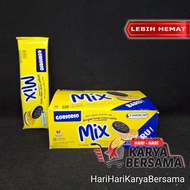 MAKANAN RINGAN BISKUIT SANDWICH GORIORIO MIX KRIM RASA VANILA PER BOX ISI 10S X 23GR
