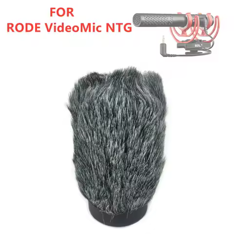 NTG Microphone Foam Windscreen Outdoor Furry Cover Windshield Muff Wind Shield Deadcat for Rode Vide
