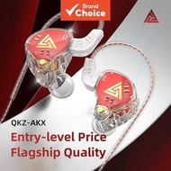 QKZ AKX 3.5mm wired in-ear headphones, IEM HiFi monitoring headphones, dynamic driver earbuds, noise