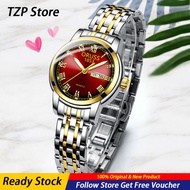 TZP Store 2023 ORUSS New Luxury Top Brand Authentic Women's Watch Waterproof Glow Stainless Steel Strap Ladies Wrist Watch Fashion Korean Casual Watch for Women