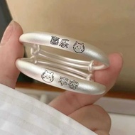 999银镯子婴儿宝宝银手镯纯银儿童对镯纯银满月周岁礼物20250425