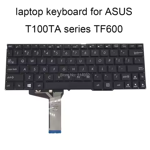Replacement Keyboards New English for ASUS T100 T100T T100A T100TA T100TAF T100TAL T100TAM US Black 