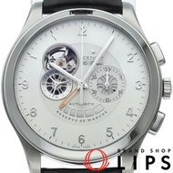 真力時 Grande Class Open El Primero 腕錶 44mm 03.0520.4021/02.C492，含錶盒、保固卡、不鏽鋼/皮革錶帶，男士腕錶，銀色，拋光，成色極佳 [二手]