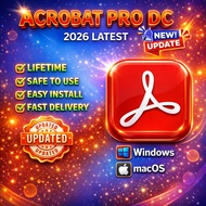 Acrobat Pro DC 2026 PDF Editor Latest with Installation Tutorial Lifetime