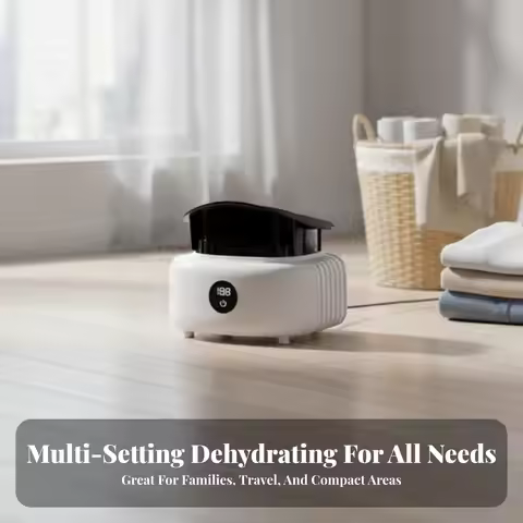 Portable Clothes Dryer Easy Assembly Electric Clothes Drying Machine Foldable Laundry Dryer Timer Fu