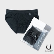 GALLOP : (1ตัว) MEN'S UNDERWEAR กางเกงในผู้ชาย รุ่น GU9000 สีดำ ราคา 275.-