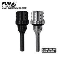 Universal Motorcycle Engine Oil Dipstick CNC Aluminum Alloy Style Hexagon Plum Blossom Oil Dipstick