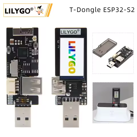 LILYGO® T-Dongle ESP32-S2 Development Board Wireless WIFI Module OTG Male Female Interface 1.14 inch