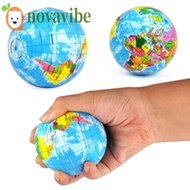 NOVAVIBE World Map Foam Ball Planet Earth Ball Educational Relief Funny Gift Elastic Bouncy Balls Fo
