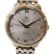 OMEGA Omega De Ville Prestge18K黃金/不鏽鋼手錶自動機芯白色