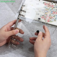 SEPTEMBER Notebook School Office Supplies Transparent Plastic Clip File Planner