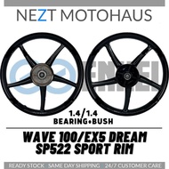 ENKEI SP522 SPORT RIM BLACK WAVE100/EX5 DREAM HIGH POWER 1.4/1.4 BEARING + BUSH