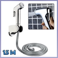 [5/10 High Quality] Toilet Bidet Handheld Douche Bidet Chrome Jet Spray Hygienic Shower Kit