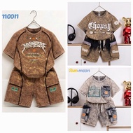 Stone wash 4-way cotton baby boy outfit set from Sun&Moon brand, large size from 11_58 kg boy kids o