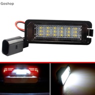 Goshop 18 LED Beads License Plate Light Lamp Car License Plate Light Auto Accessories For VW GOLF4 G