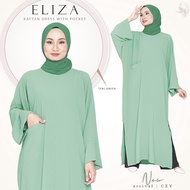 Kaftan Dress Moden Lengan Panjang Plain | Kaftan Viral CEY ❀ Jubah Kaftan Arrival ❀