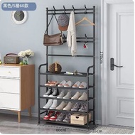 鞋櫃門口臥室鞋櫃衣架落地立式多功能鞋櫃大容量（5層-黑色【寬60cm 】）#H091026222