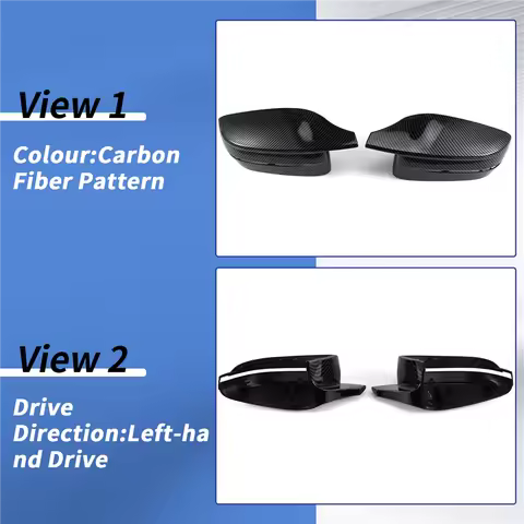 A64M-Car Side Wing Mirror Cover For BMW 3 5 7 8 Series G20 G21 G28 320D 330E 330I G30 G38 G11 G12 G1