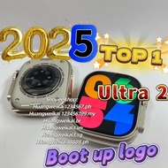 2025 TOP ultra 2 Smart watch   Boot up Logo  wireless charging full screen 2.5 inch bluetooth calls 