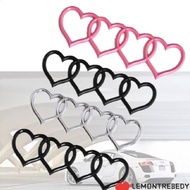 LEMONTRE8EDY Love Heart Logo Rear, ABS Plastics Heart-shaped Trunk Tail Label Badge, Emblem Decal Ca