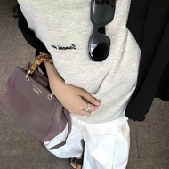 Gucci Miss Bamboo牛皮斜背包 竹節手柄 紫色 牛皮20*16*9 98新配件肩帶 塵袋