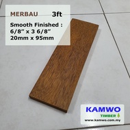 *Kiln Dried* Merbau Timber Flooring - Kayu Merbau Lantai - 1" x 4"