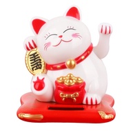Lucky Cat แมวนำโชค แมวกวัก แมวกวักญี่ปุ่น พลังงานแสงโซล่าเซล ตั้งหน้ารถ ตั้งโต๊ะ ตกแต่งบ้าน