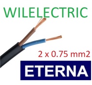 Kabel listrik serabut NYYHY 2 x 0.75 mm / 2x0.75 mm ETERNA eceran