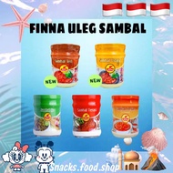 FIINNA FOOD ULEG Jar Sambal Terasi/Sambal Ijo/Sambal Pedas Jar 190G **HALAL**