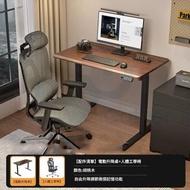 包安裝送貨-電動升降枱 100*60*72-118CM(單電機)黑胡桃木桌椅套餐(PHDF板) 電動升降桌 電動升降檯 電競枱 電腦桌 人體工學/坐立兩用辦公枱 遊戲枱