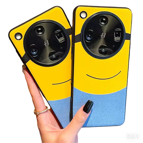 Cloth big-eyed Minion Phone Case For OPPO Find X8 Ultra X8s + find x8 pro Find X7 Ultra X6 Pro Camer