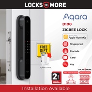 Aqara D100 Push Pull Digital Lock Global Version with NFC Tags x 2 & E1 Hub | Installation Available
