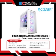 Case PCCOOLER MASTER ME200W MESH WHITE / Casing EATX / ATX / MATX / ITX Non Psu